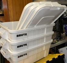 Set of 3 Brute Storage Bins with Lids
