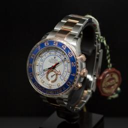 Rolex Two-Tone 44mm Yacht Master II Steel & EverRose Gold Men's Wristwatch