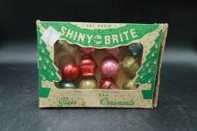 Box of Antique Shiny Brite Ornaments