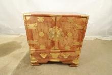 Small Asian Chest with Brass Accents