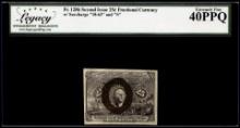 Second Issue 25 Cents Fractional Currency Note Fr.1286 Legacy Extremely Fine 40PPQ