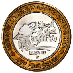 .999 Fine Silver Isle of Capri Casino Biloxi, MS $10 Limited Edition Gaming Token