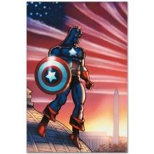 "Captain America Theatre Of War: America First! #1" Limited Edition Giclee On Canvas