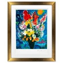 Chagall (1887-1985) "Le Bouquet Illuminant Le Ciel" Limited Edition Lithograph