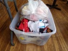Large Tote Of Holiday Decorations, Assorted Holidays (Inside)