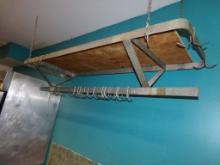 6' Stainless Steel Ceiling Mounted Pot and Pan Rack