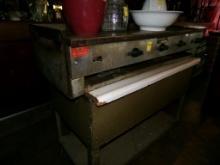 40'' Economy Gas Commercial Griddle with 2 Burners Attached, Model 9401