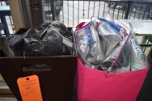 (2) CONTAINERS OF ASSORTED TABLE CLOTHS