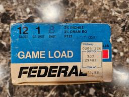 Federal Game Load 12 Gauge 1 Oz. Shot 2 3/4 Inches (Read Description)