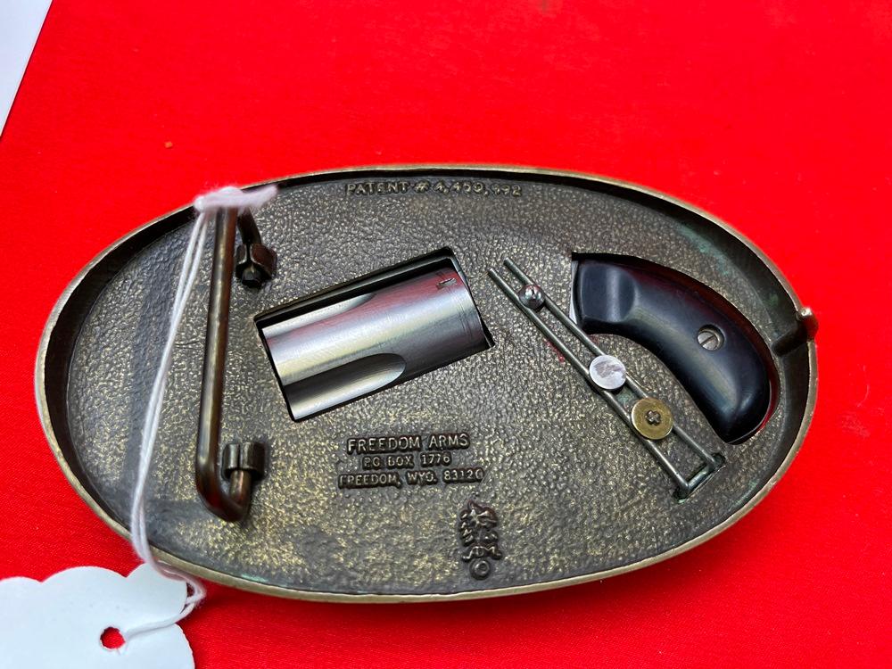 Freedom Arms Casull's Imp. 4-Shot, 22-Mag. On Buckle Holster, SN:B32217 (HG)