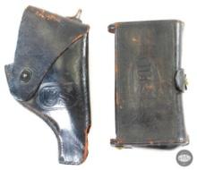 US Leather Holster and Rifle Cartridge Belt Pouch