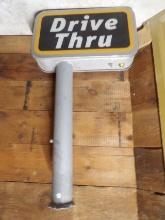 Dairy Queen Drive-Thru Post Sign