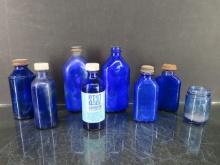 Cobalt Blue Medicine Bottles