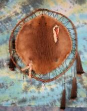 Native American Beaver Tanned Skin on Stretcher