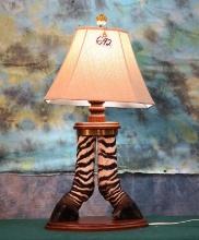 Pretty Zebra Foot Lamp