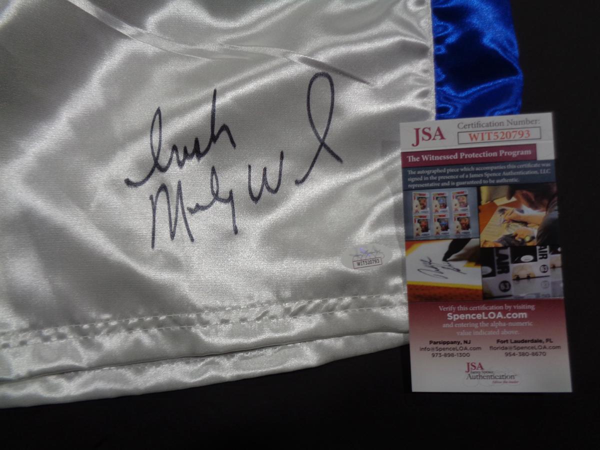 Irish Micky Ward Autographed Boxing Trunks JSA Witnessed coa