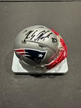 Rob Gronkowski New England Patriots Autographed Riddell Mini Helmet GA coa