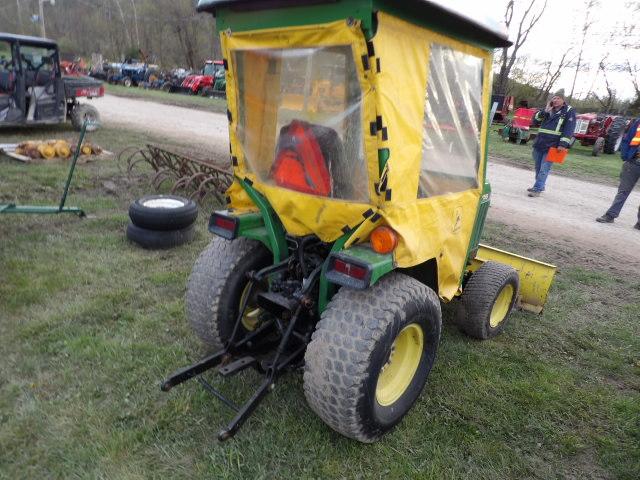 John Deere 755 4wd Compact Tractor w/ Cab & Power Angle Blade, Diesel, 1682