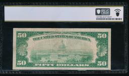 1928 $50 Gold Certificate PMG 25