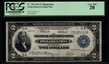 1918 $2 Philadelphia FRBN PCGS 20