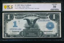 1899 $1 Black Eagle Silver Certificate PCGS 30