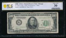 1934A $500 Chicago FRN PCGS 30