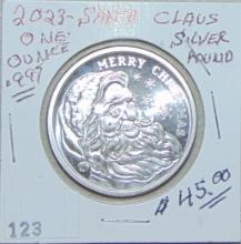 2023 Santa Claus 1 Oz. Silver Round .999