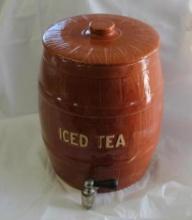 Watt Iced Tea Barrel w/ Lid 10 1/2 In x 8 In