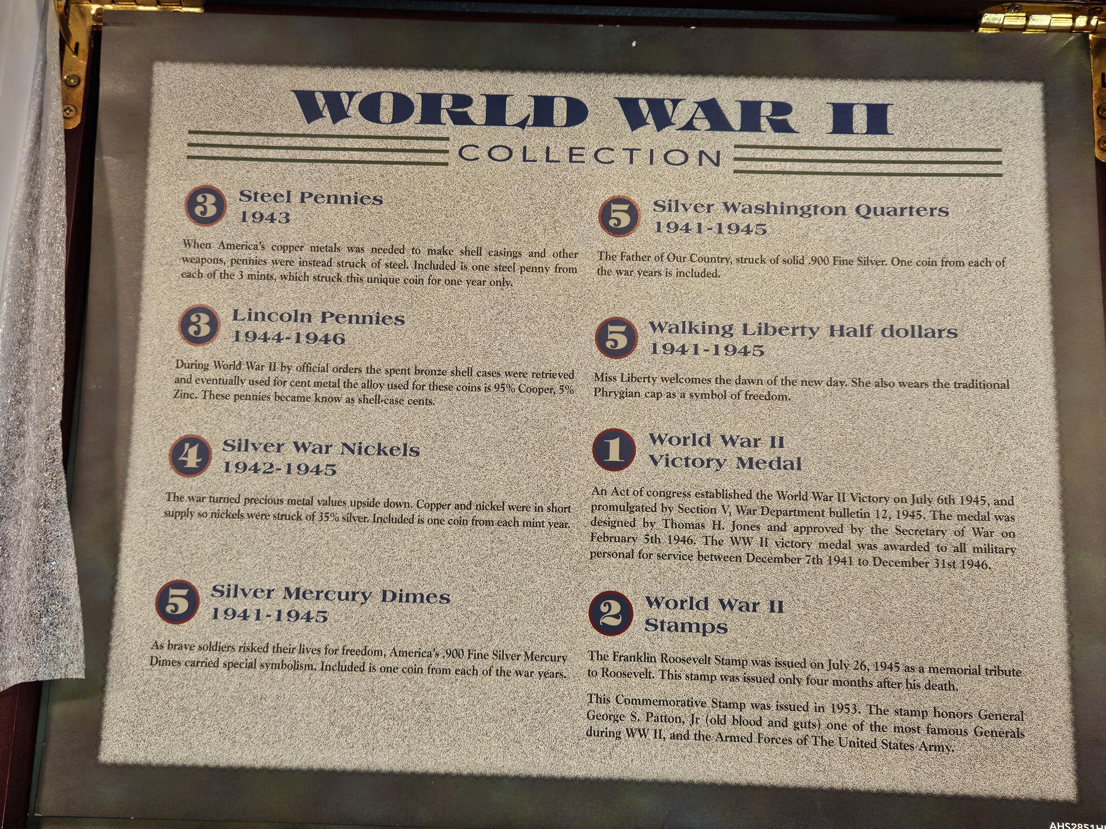 Very Cool World War II Coin, Stamp and Medal Collection