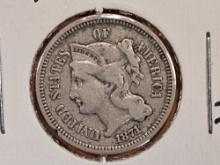 1871 Three Cent Nickel