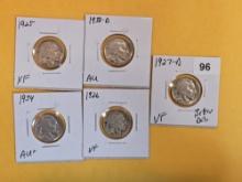 Five more betterer Buffalo Nickels