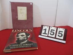 Artist Signed "Lincoln" by Stefan Lorant Hard Cover Book