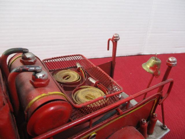 Novelty Tin Pumper Fire Truck