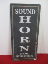 Sound Horn for Service Sign