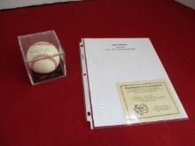 Duke Schneider Autographed Baseball w/ COA