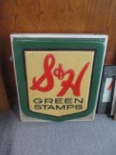 S & H Green Stamps 2-Sided Lightup Advertising Can Light