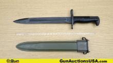 WWII M1 BOMB STAMPED Bayonet. Excellent. WWII M1 Garand Bayonet, with a 9.75" Blade, 14.5" Overall L