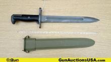 Utica Cutlery Manufacturer BOMB STAMPED Bayonet. Very Good. WWII M1 Garand BOMB STAMPED Bayonet with
