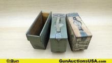 COLLECTOR'S Ammo Box's . Good Condition. Set of 3 WWI Browning .30 Caliber Machine Gun Wooden Gun Am