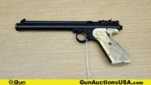 Crossman Arms 112 .22Caliber Air Pistol. Good Condition. 8" Barrel. Single Shot with a Front Blade S