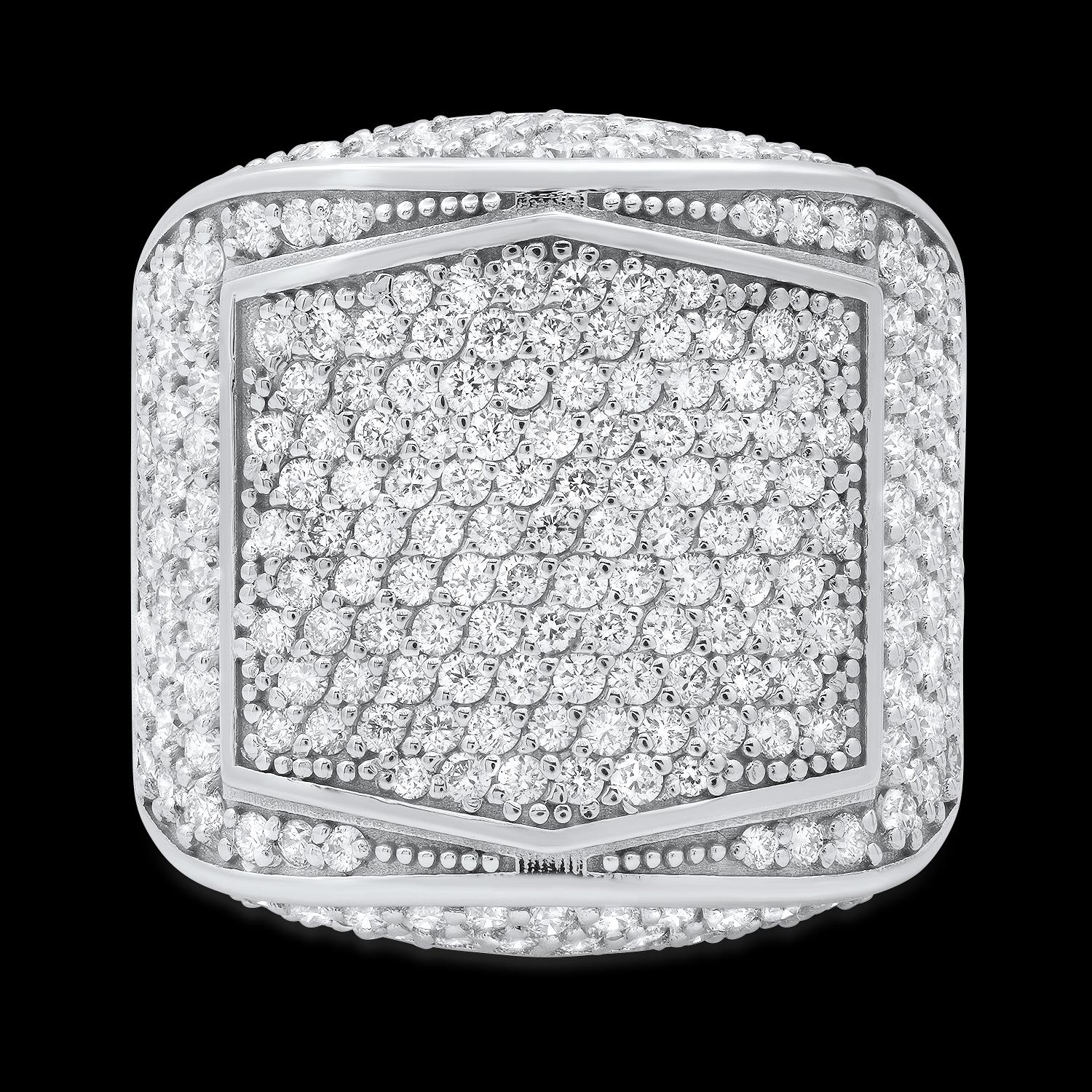 14K White Gold and 2.93ct Diamond Ring