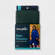 ShedRain Poncho, Adult - Dark Green, Retail $12.00