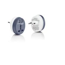 Travel Smart EU Adapter Plug with Outlet and 2 USB Ports, Retail $25.00