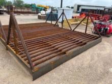 6'6'' x 14' Cattle Guard with Uprights