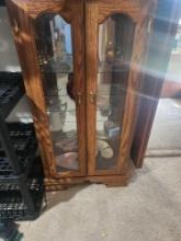 Small Modern Glass Front Cabinet