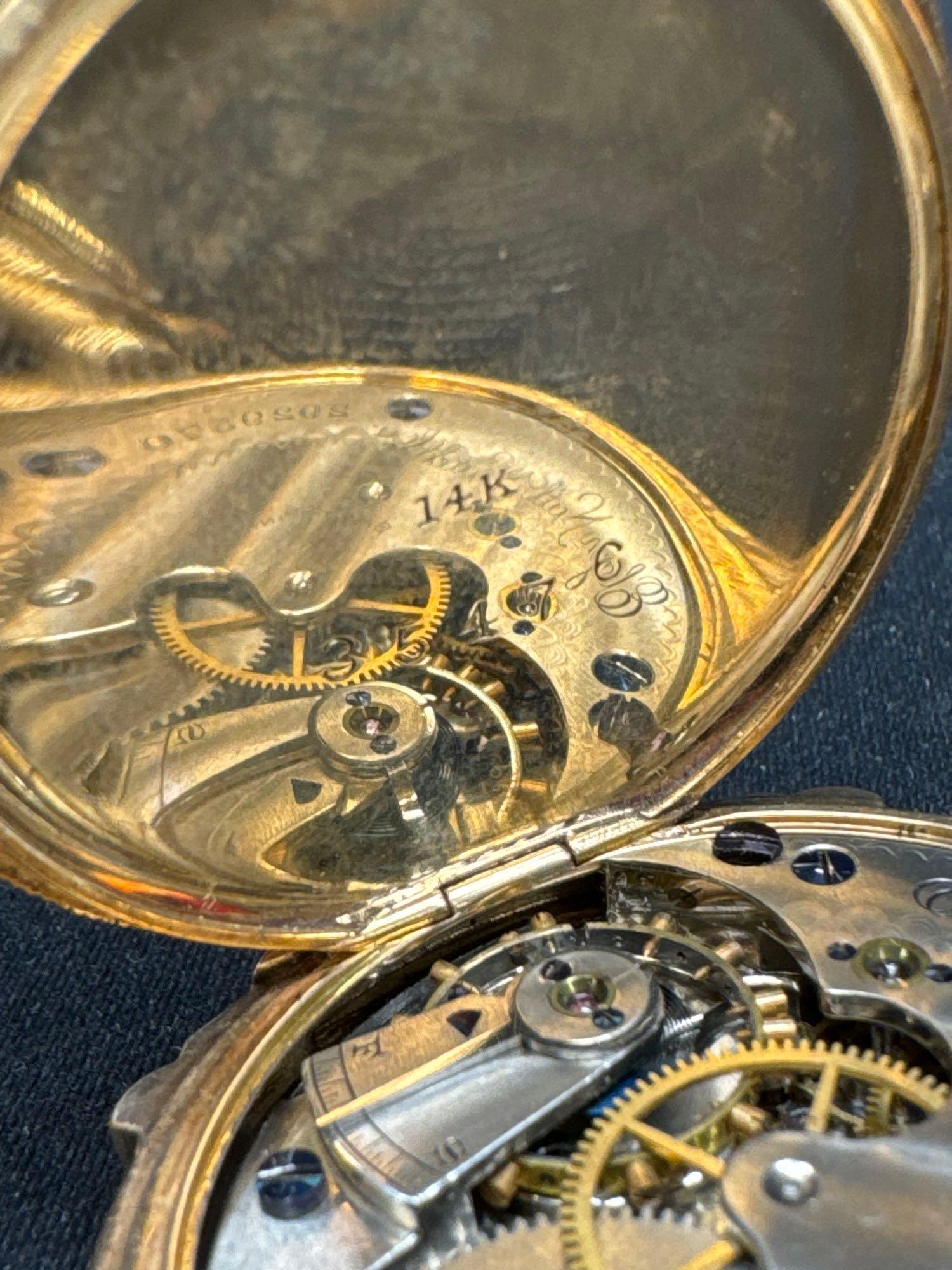 14kt Gold Elgin Pocket Watch 60.82 Grams