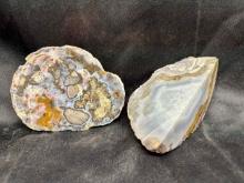 2 Large Pieces of Geode Specimens