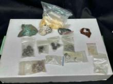 Lot of assorted Mineral Specimens Amazonite, Calcite, Pyrite more