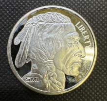 SMI 1 Troy Oz .999 Fine Silver Buffalo Bullion Coin