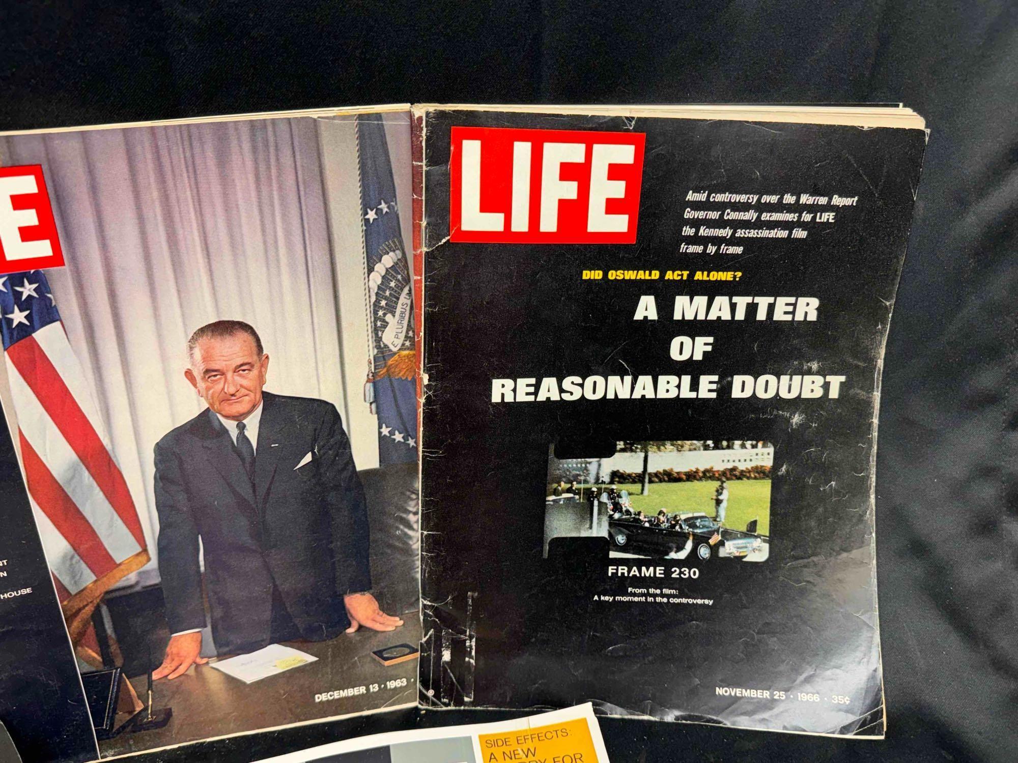 1960s Kennedy Assassination Magazines Life, Look, Columbia